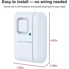 Personal Security Alarms, 12-Pack, Easy Installation