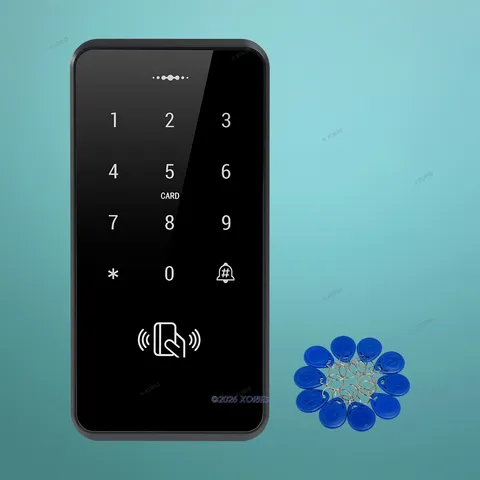 Waterproof RFID Access Unit With 10 Key Fobs 125KHz For Front Door Max 5000 User