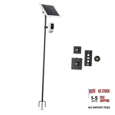 Ground Stake Mount for Ring Solar Panel & Outdoor Camera, 47" Security Camera