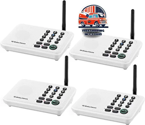 Intercomunicadores Inalámbricos Para El Hogar Con Alcance De 5280Ft 10 Canales Y