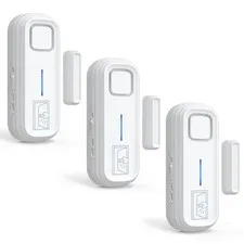 Door Left Open Alarm with Delay(Instant/30s/1min/2min/4min), 3 Sensor