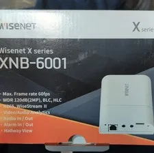 Wisenet XNB-6001 2MP Box/Body IP Security Camera PoE Video/Audio Analytics