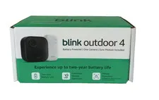 Blink Outdoor 4 Wireless Camera, Two-Way Talk, Add-On Camera Black, NEW