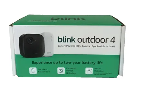 Blink Outdoor 4 Wireless Camera, Two-Way Talk, Add-On Camera Black, NEW