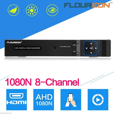 FLOUREON CCTV 8CH 1080N HDMI P2P DVR Security Camera Video Recorder