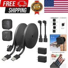 2Pack Weatherproof 30ft/9m Power Cable for Blink Outdoor 4 4th Gen, Blink Out...