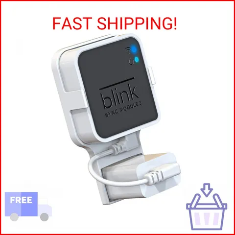 Gresur Outlet Wall Mount for Blink Sync Module 2, Mount Bracket Holder for Blink