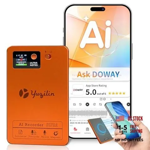 Ai Note Taker, Ai Voice Recorder Pocket Ai Note Taking Device Voice to Text