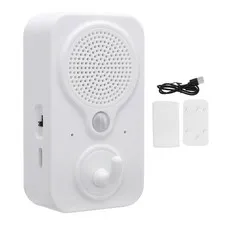 Motion Activated Sound Player, Welcome Doorbell DIY Voice Recordable PIR Infr...