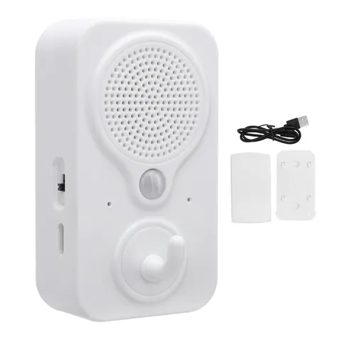 Motion Activated Sound Player, Welcome Doorbell DIY Voice Recordable PIR Infr...