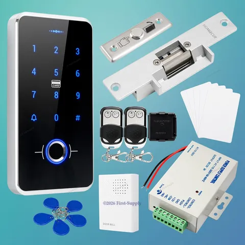 Waterproof Door Lock 13.56MHz IC Fingerprint Access Control System+Doorbell