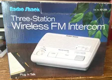 RADIO SHACK 3 STATION WIRELESS FM INTERCOM SYSTEM, NIB