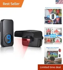 Wireless Driveway Alarm with 600ft Range - Motion Sensor Security System