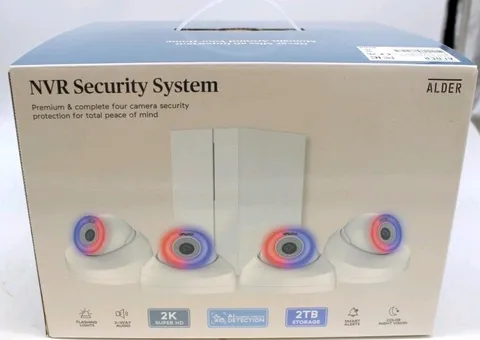 Alder NVR 4 Camera Security System 2K Super HD AI Human Detection Night Vision