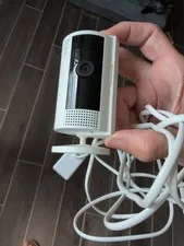 Ring Stick Up Cam 1080p Wi-Fi Indoor/Outdoor Wall Plug-In Camera White Alexa