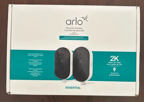 Arlo Essential Outdoor 2025 Add-On 2K Wireless Security Camera, Free shipping