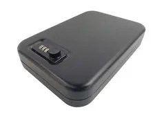 Portable Security Case Lock Box Safe, Combination Lock Travel Safe 9.5" x 6.5"