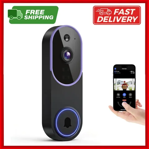 WiFi Ring Doorbell Camera 1080P HD | Wireless Security Camera Chime