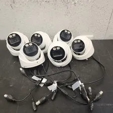 Lot of 6 ToughDog 1080p HDCVI Dome Security Cameras 2.8mm TDOECS240L2A Untested