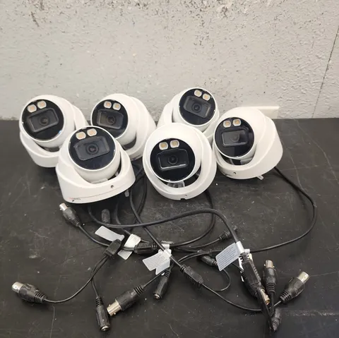 Lot of 6 ToughDog 1080p HDCVI Dome Security Cameras 2.8mm TDOECS240L2A Untested