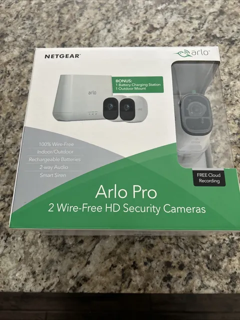 Arlo Pro… 2 Wire-free HD Security Cameras. Model #VMS4230 NEW  Open Box