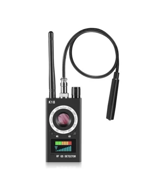 K18 Hidden Camera Detector Anti Spy Bug Finder GPS Tracker Laser Scanner Black