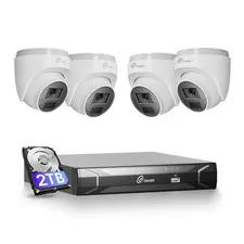 Loocam 4K 8CH PoE Security Camera System 2TB, Two-Way Audio, Smart AI Detection