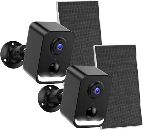 Security Cameras Wireless Outdoor: Solar Power Cameras for Home Security WiFi Ba