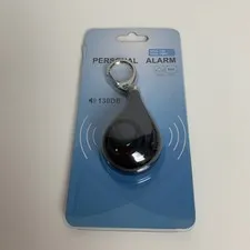 Personal Alarm Keyring 130 DB Loud Siren Alarm Black NWOT Protection Women