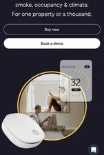 Minut MT-AM1 Indoor Wireless Motion Sensor, Alexa Compatible