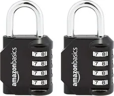 Amazon Basics AB-PL111 Padlock, Black/Silver