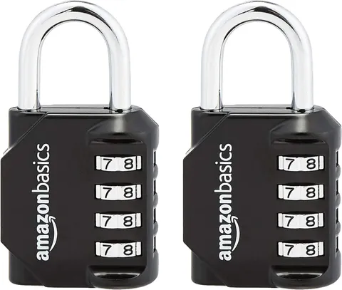Amazon Basics AB-PL111 Padlock, Black/Silver