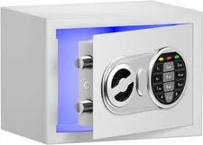 Safe Box with Sensor Light, Security Safe with Digital Keypad Money Safe Steel C