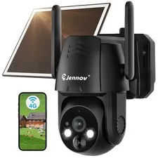 4G 3MP Wireless Solar Powered PTZ Camera Outdoor 2K Home Security Camera No WiFi