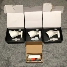 (3) Vivint Outdoor Camera Pro VS-ODC300-WHT & Doorbell Camera VS-DBC300 UNTESTED