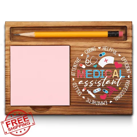 Medical Assistant Gifts Desk Decor Note Pad Holder GAA4