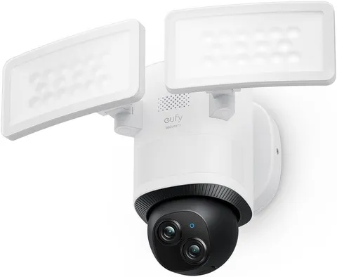 eufy Security Floodlight Camera E340, Dual-Lens, 360° Coverage, 8X Zoom | Pan 