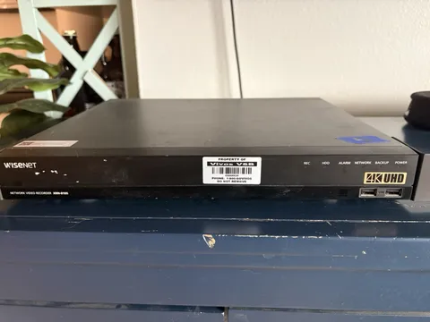 Wisenet XRN-810SN 8-Channel 4K UHD PoE Network Video Recorder, Black