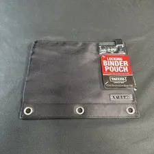 Vaultz Moneybag With Lock Locking Binder Pouch New Unused 10x7" Black 3 Ring