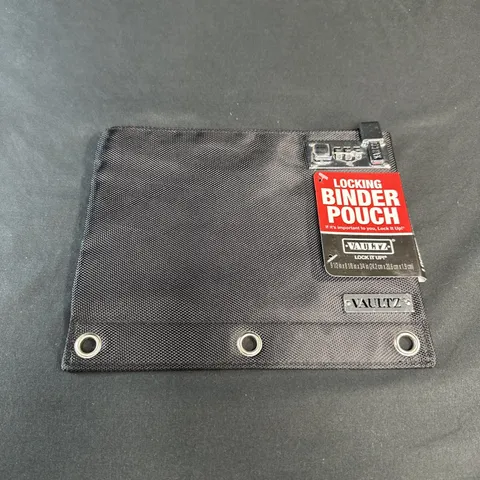 Vaultz Moneybag With Lock Locking Binder Pouch New Unused 10x7" Black 3 Ring