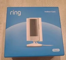 Ring Indoor Cam 2nd Gen Plug-In 1080p HD WiFi Security Camera White 