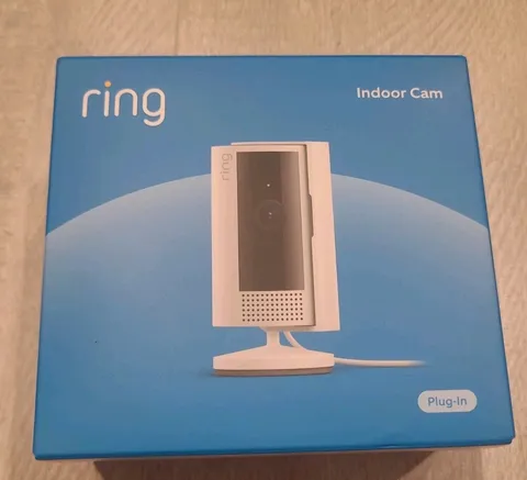 Ring Indoor Cam 2nd Gen Plug-In 1080p HD WiFi Security Camera White 