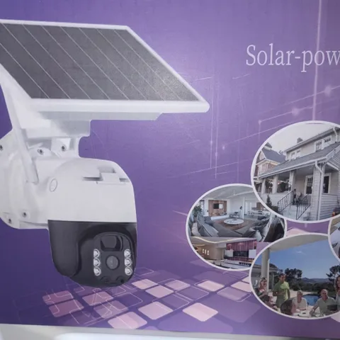 Solar Powered 4K WiFi PTZ IP Security Camera, Color Night Vision ER-197