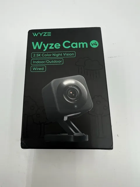 Wyze Cam v4 Indoor / Outdoor Camera (Wired) NEW Black