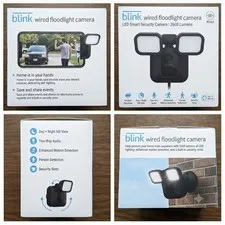 Blink Wired Outdoor Floodlight Camera - Black (B0B5VGZTXH)