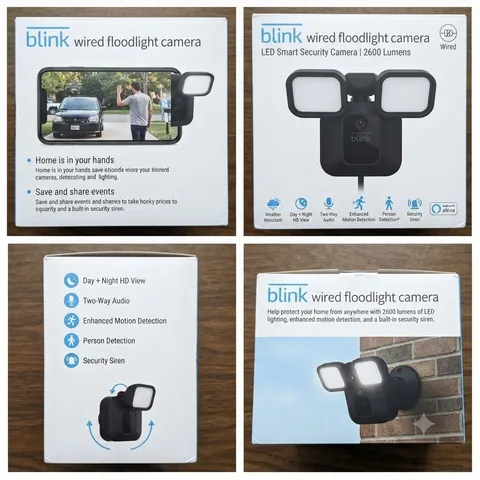 Blink Wired Outdoor Floodlight Camera - Black (B0B5VGZTXH)