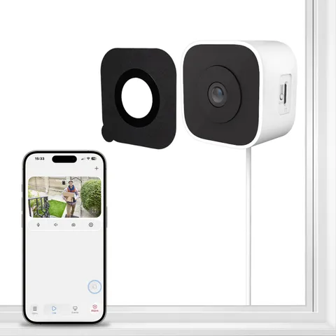 3MP 2K Window Camera, Indoor Camera for Home Security with Full-Color Night V...