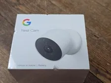 ⚡ GOOGLE G3AL9 Indoor/Outdoor Nest Cam Battery Security Camera Snow