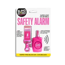 Mini Personal Safety Alarm, Hot Pink