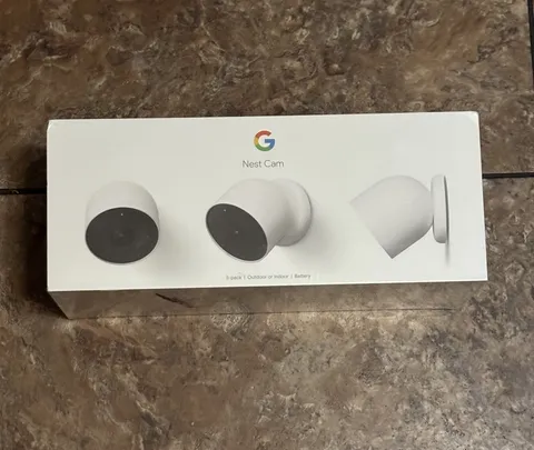 Google Nest Cam Battery Outdoor Or Indoor Wireless Security Camera (3 Pack)-Seal